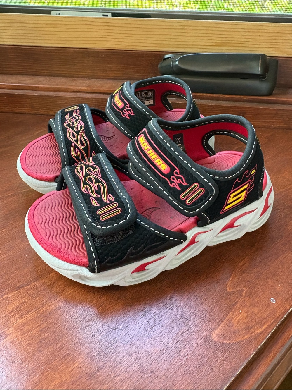 Toddler Sketchers Hot Wheels Velcro Sandals